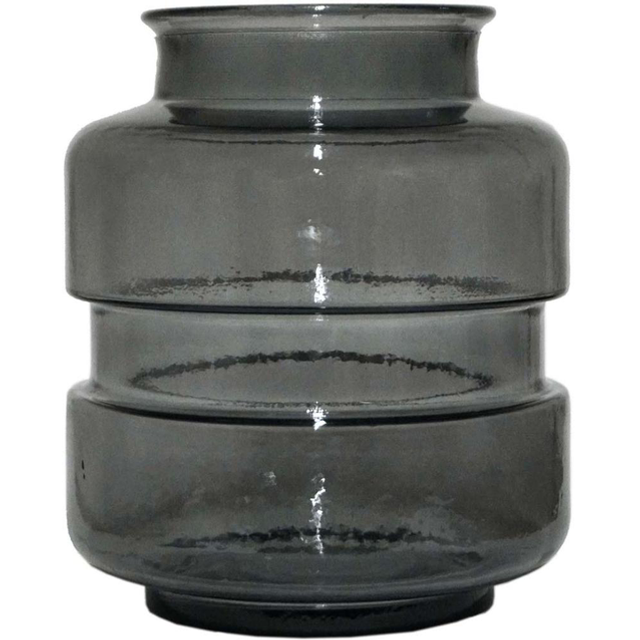 Noel stilvolle Glasvase grau