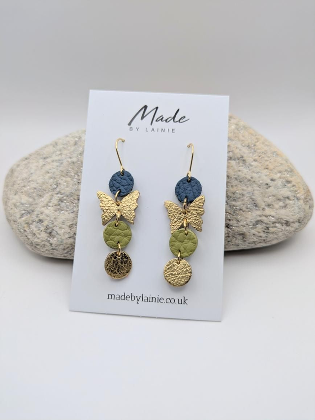 Delicate Butterfly Drop Earrings (2)