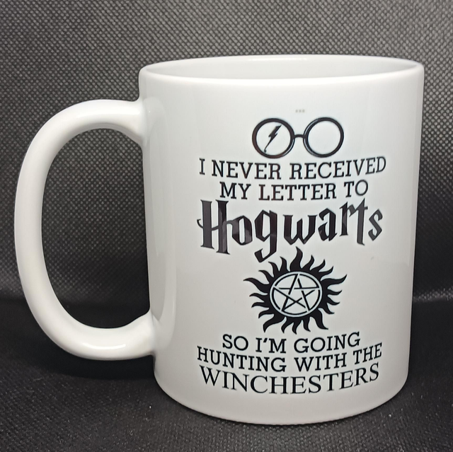 Custom Printed Supernatural Hogwarts/Winchesters Mug