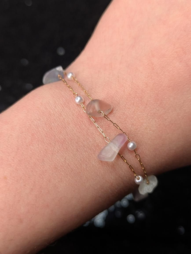 Bracelet fluorite double