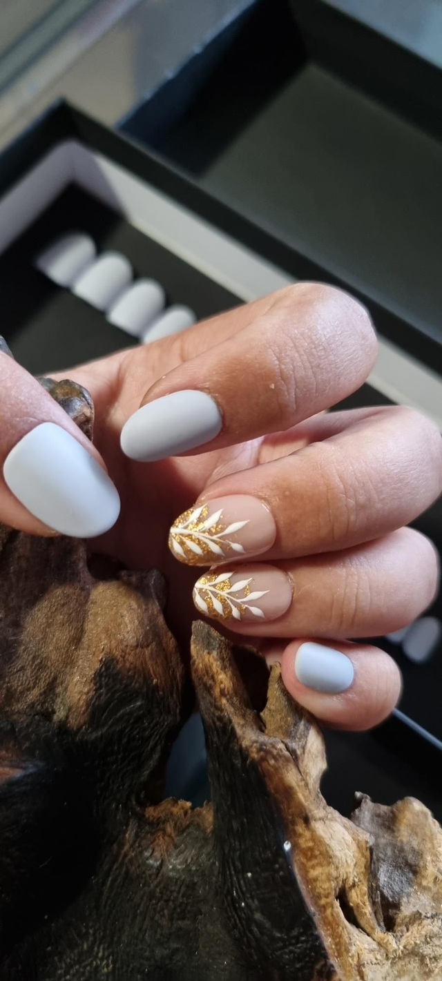 Gold Grey folliage rond xs