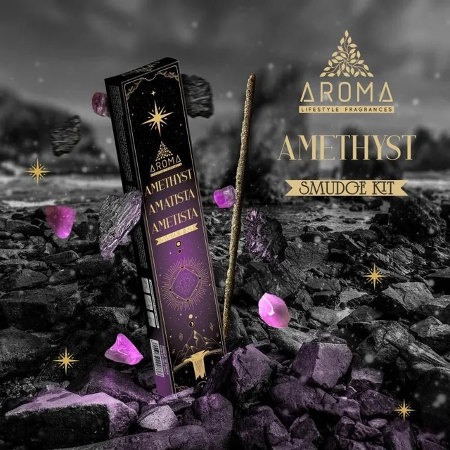 Aroma - Incienso Crystal Amatista *736