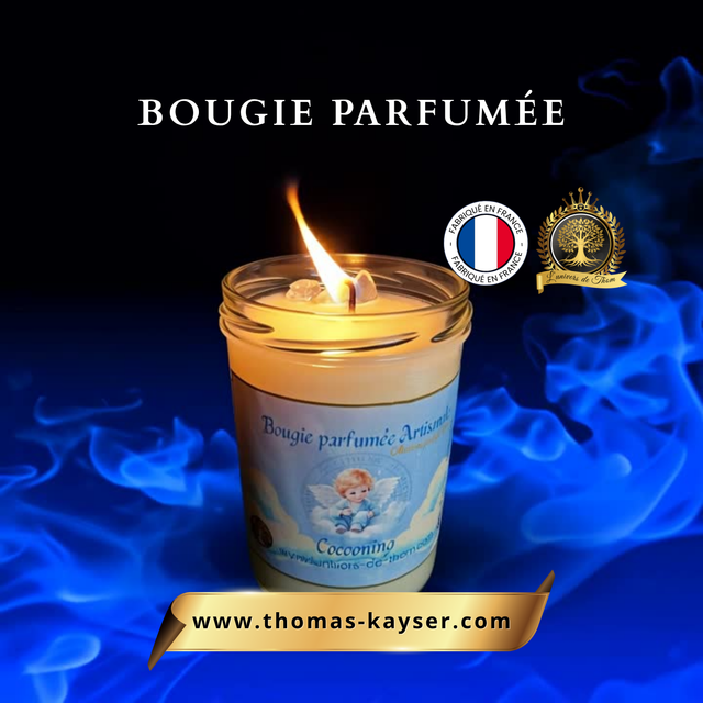 Bougie artisanale  – Cocooning Fleur de Coton 340 GR