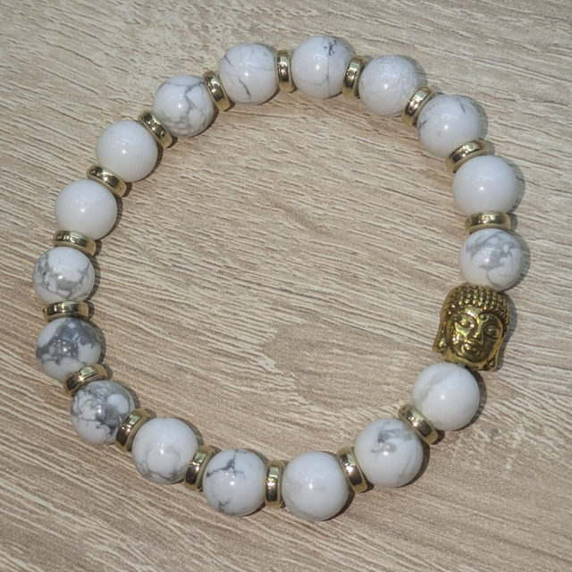 Bracelet "Howlite" 8mm BR-050