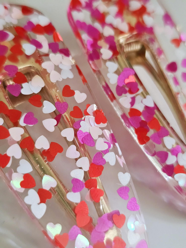 DUO BARRETTES COEURS