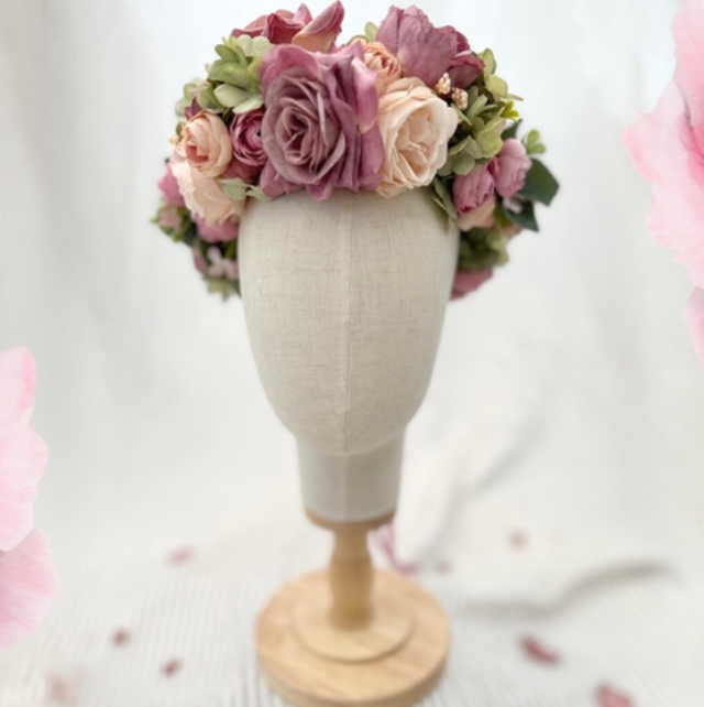 A-01 Faux Flower Crown