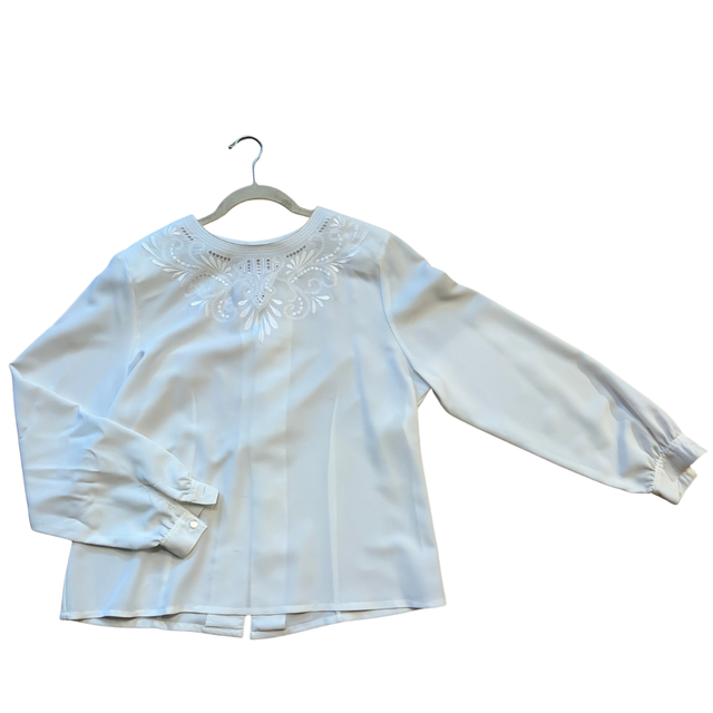 Chemisier blanc vintage
