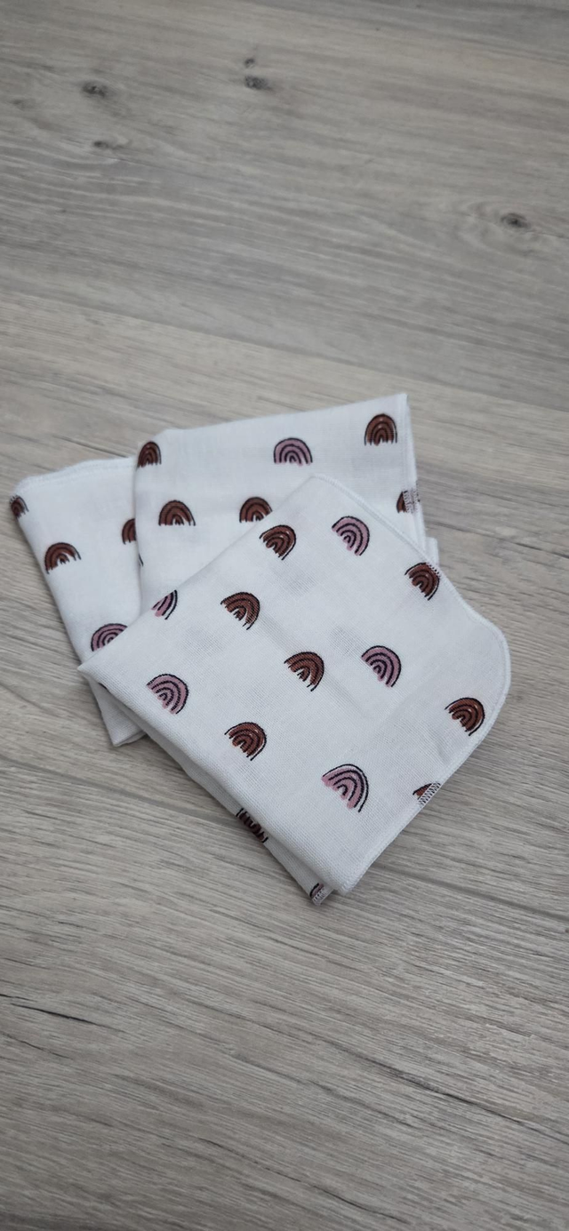 Lot de 3 mouchoirs lavables