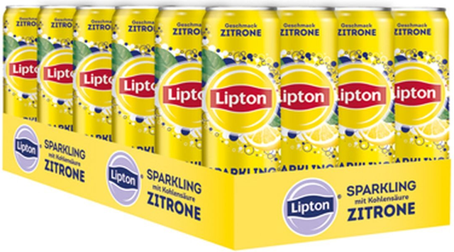 DPG Lipton Ice Tea Eistee Classic Zitrone Sparkling Ds. 0,33l (24 x 0,33 L) Preis inkl. 6,00 Euro Pfand