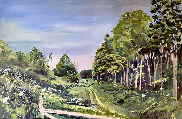 Old Dale Plantation, 3x2 feet, oil on canvas.
