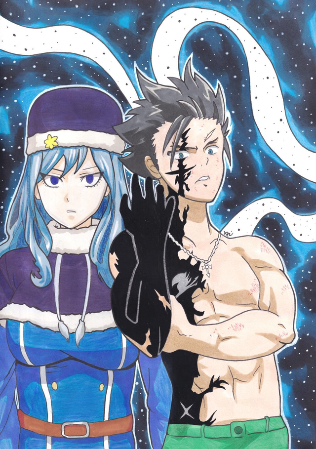 Print Fairy Tail - Grey &amp; Jubia 