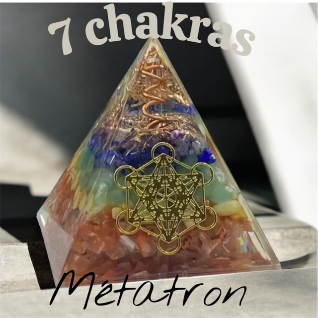 Orgonite 7 chakras Symbole Metatron