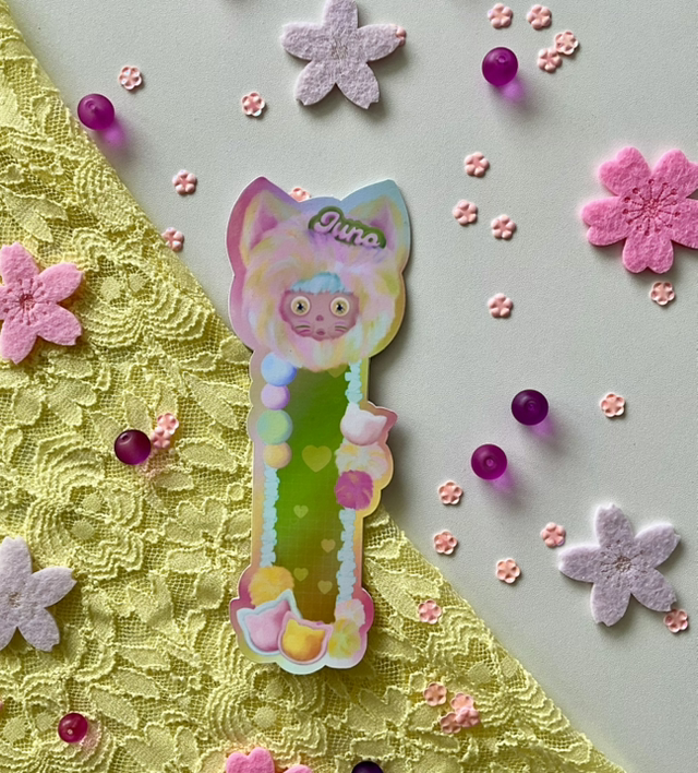 Marque-page « Rainbow Fluffy Friends » Juno 