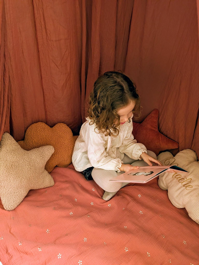 Coussin doux rêves en sherpa