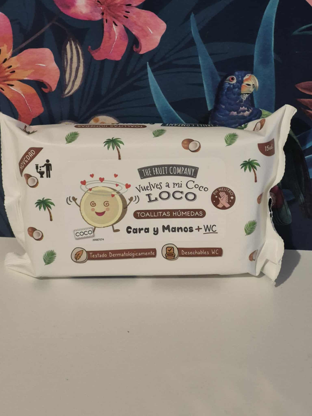  Lingettes Hydroalcoolique Coco The Fruit Company 15uts