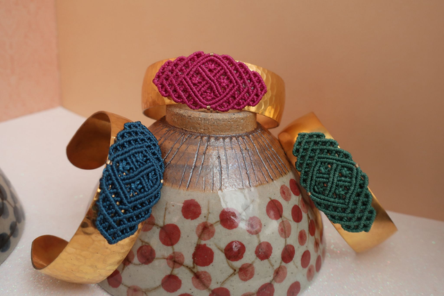 Manchette Dentelle de macramé