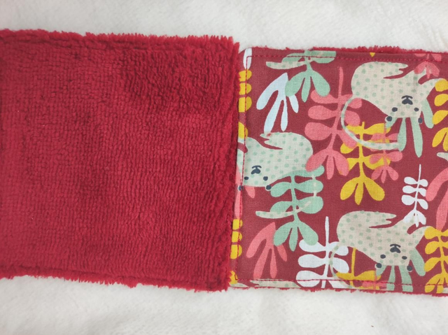 Ensemble visage et douche jungle lie de vin