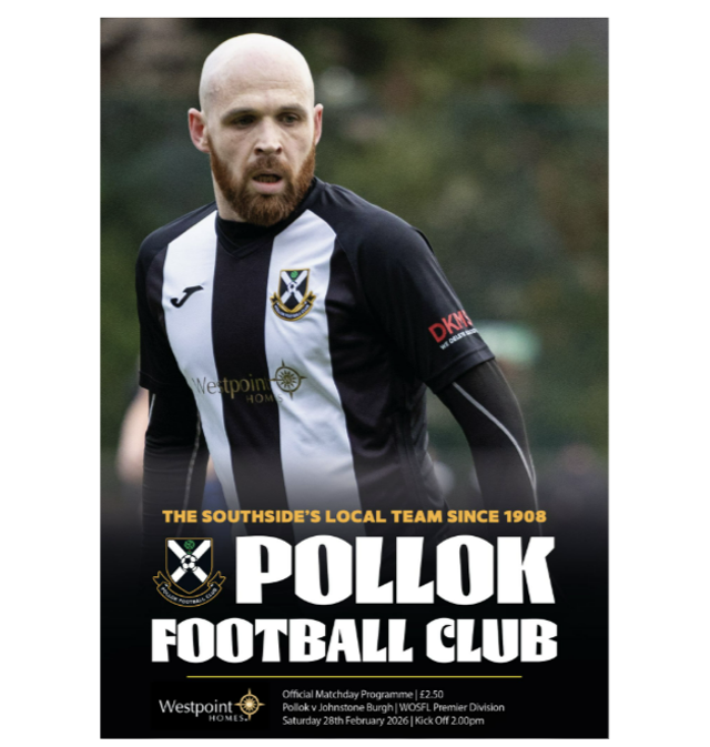 Pollok v Johnstone Burgh Matchday Programme - 28/2/26