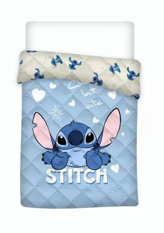 Couette Réversible imprimé Lilo et Stitch 140x200cm