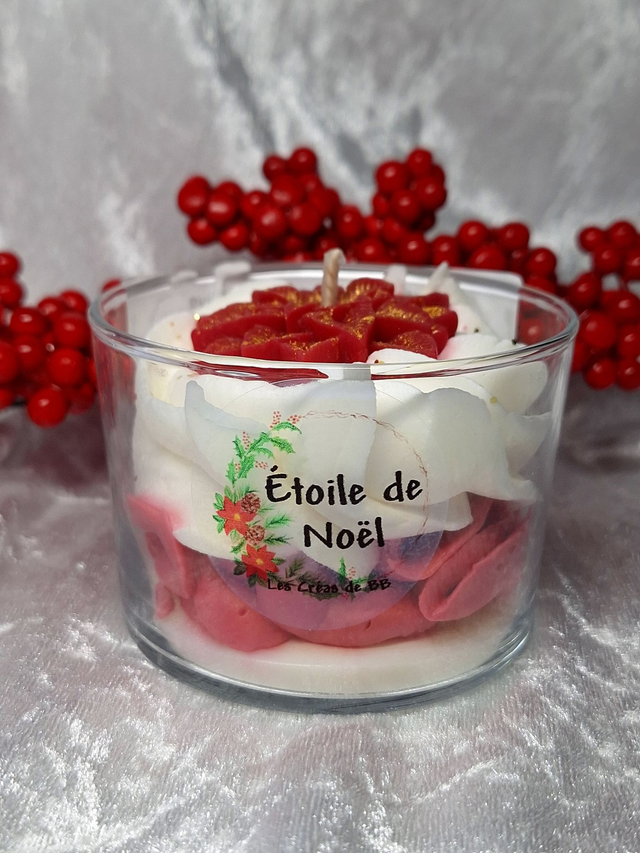 Bougie parfumée"Etoile de Noel"