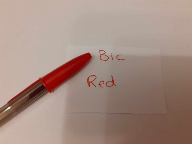 Zelebs in shed CHOOSE YOUR MARKER Bic Cristal Pen RED