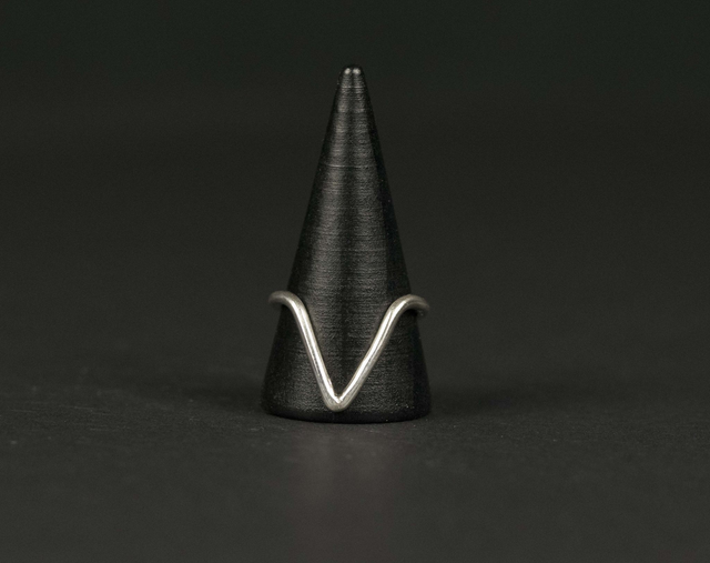 Silver Chunky Wishbone Ring