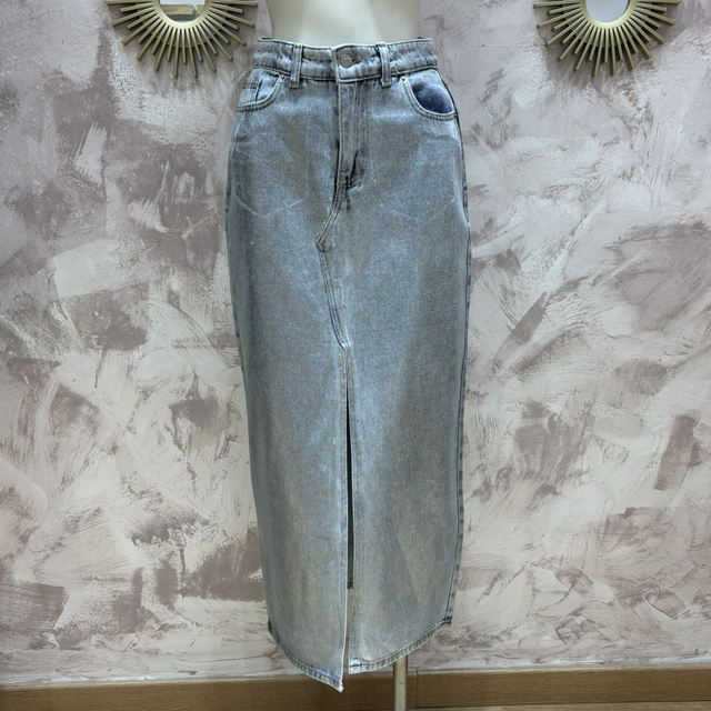 Falda tejana metalizada 