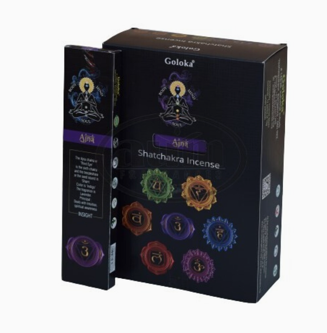 Encens naturel Goloka Noir " Ajna " 3eme œil