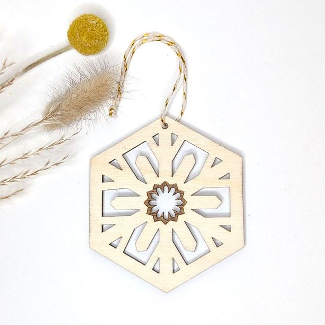 Décoration Sapin de Noël • Fleur de glace