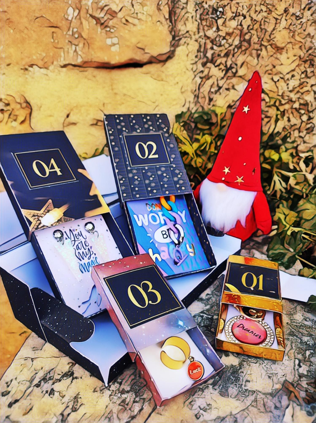 Calendrier de l'avent &amp; Coffret de Noël - sur commande 