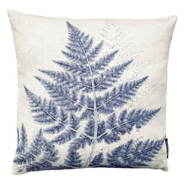 BotanikKissen mit Farn-Motiv in beige