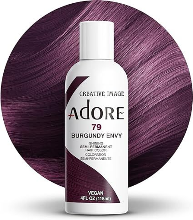 Adore Shining Semi-Permanent Hair Colour 118 ml (79 Burgundy Black)