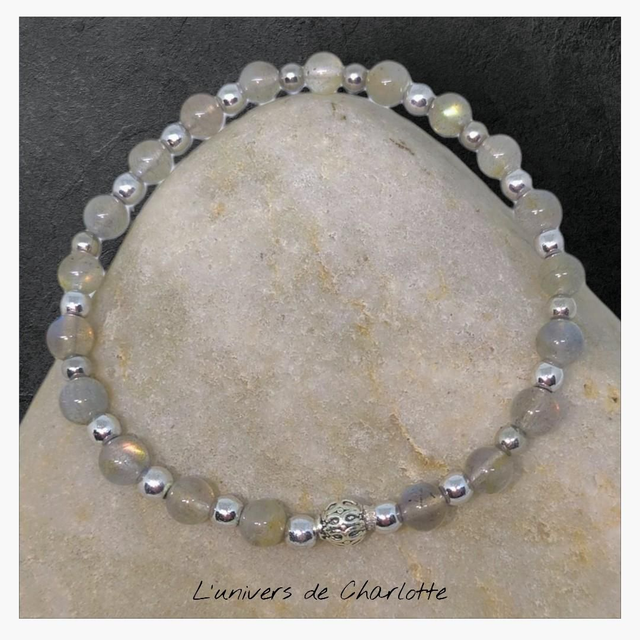 Bracelet "Labradorite" 6mm BR-063