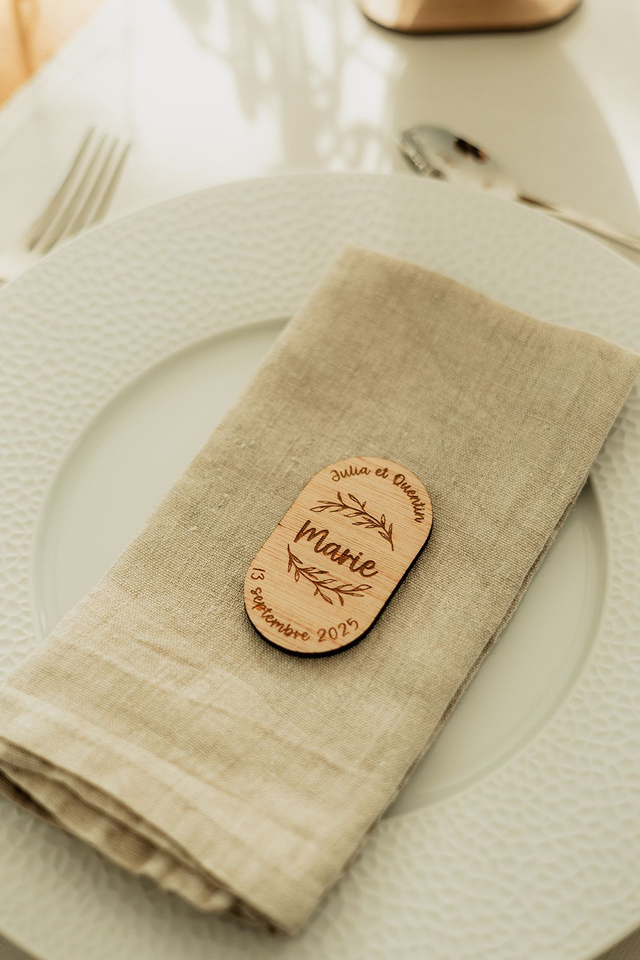 🎨 Marque place - Collection Nature Ovale