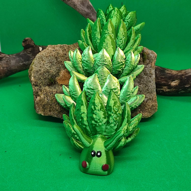 Leaf Sea Slug Dragon, 3D Printed, Fantasy Creature, Sea Dragon, Ocean Life