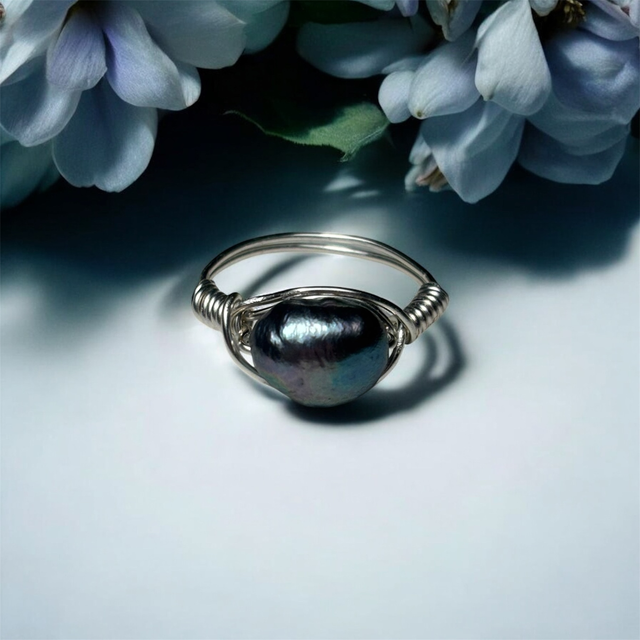 Pierścionek z Perłą rozmiar 14