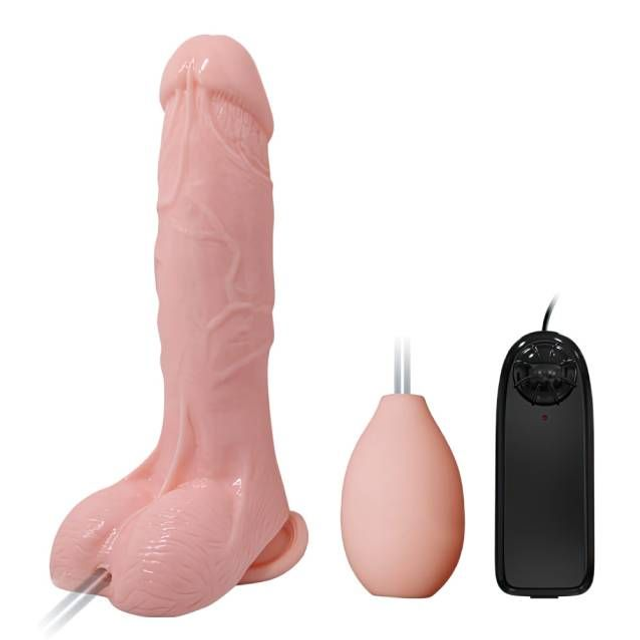 Pênis 16x4cm Ejaculador com Vibro