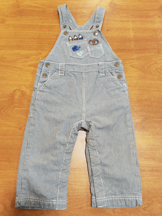 Salopette rayée 12 mois