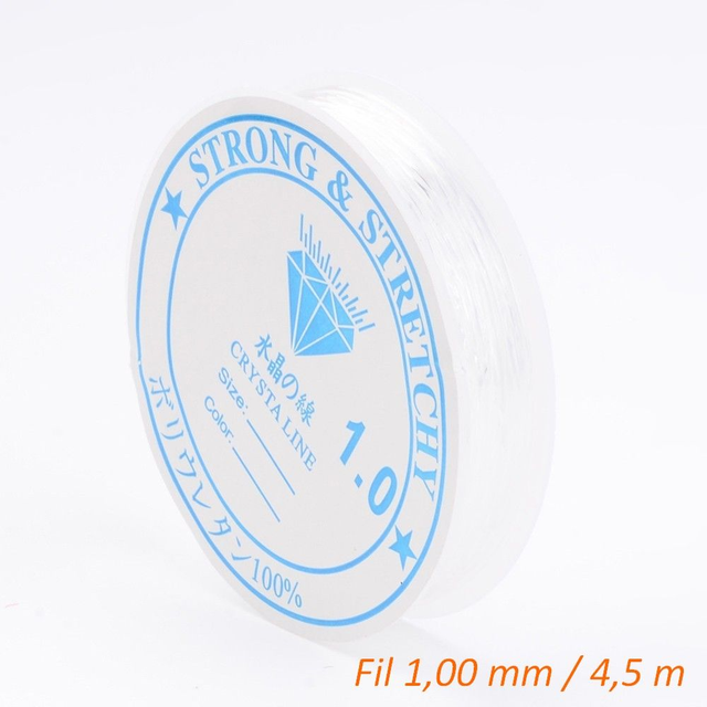 Fil élastique transparent 1,00 mm