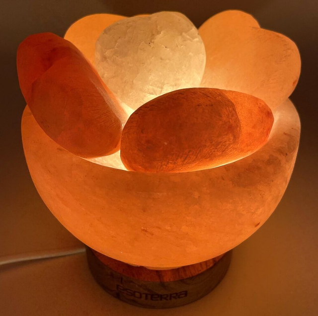 Lampe de Sel Himalaya Bol &amp; Coeurs 3.5KG