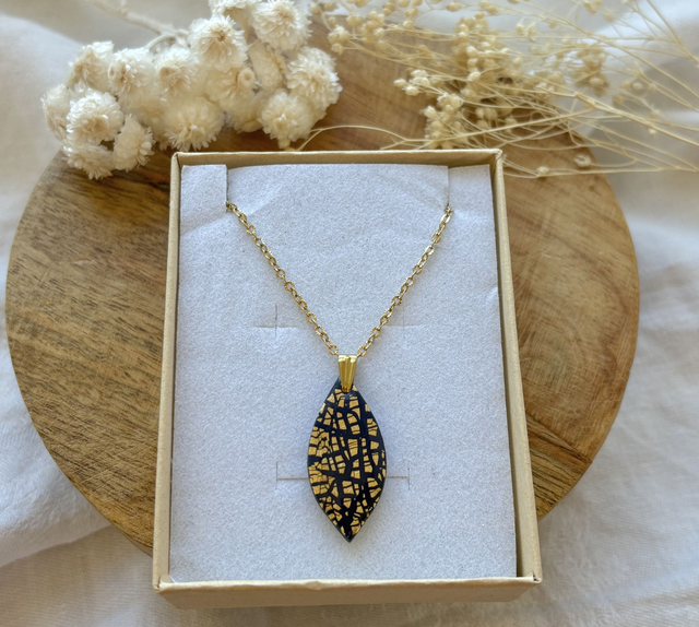 Collier - MARINE - goutte fine