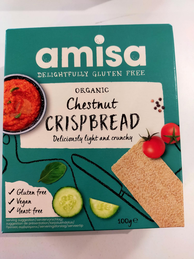 Amisa Chestnut Organic Crispbread 100g