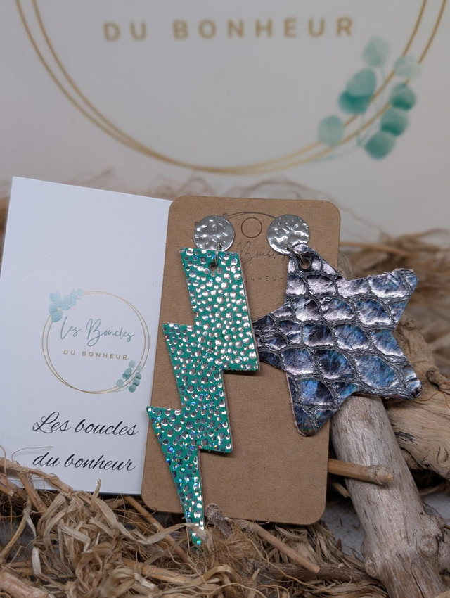 Boucles d'oreilles Asymétrique zk109