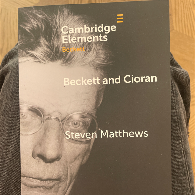 Beckett And Cioran Steven Matthews