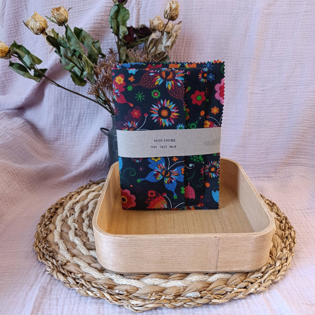 Trio Bee-Wraps Papillons