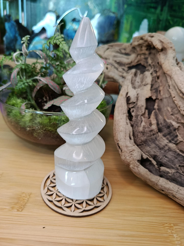 Spirale en sélénite 