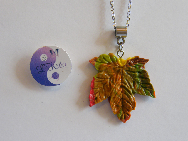 Feuille érable Marron/Orange/Rouge/Vert