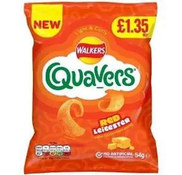 Quavers Red Leicester 54g X2 Packs