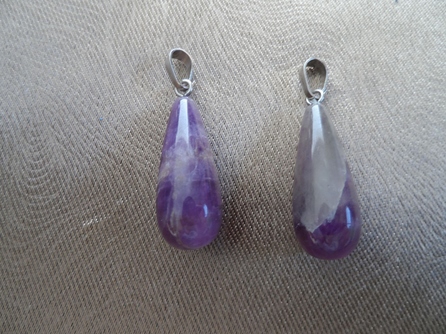 Pendentif goutte en Améthyste