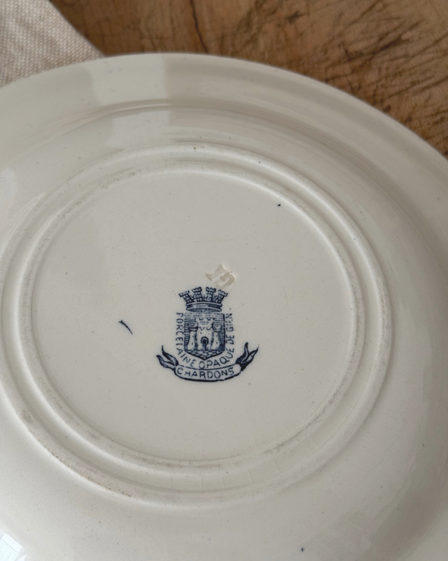 Assiettes Gien Chardons creuses (x6)